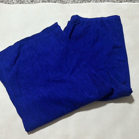 NWT Eileen Fisher Woven Plissé Wide-Leg Pant - Picture 7 of 7